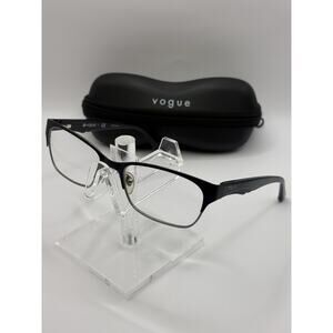 Vogue VO3918 Eyeglasses Black Rectangular 52-17-135 w/ Case